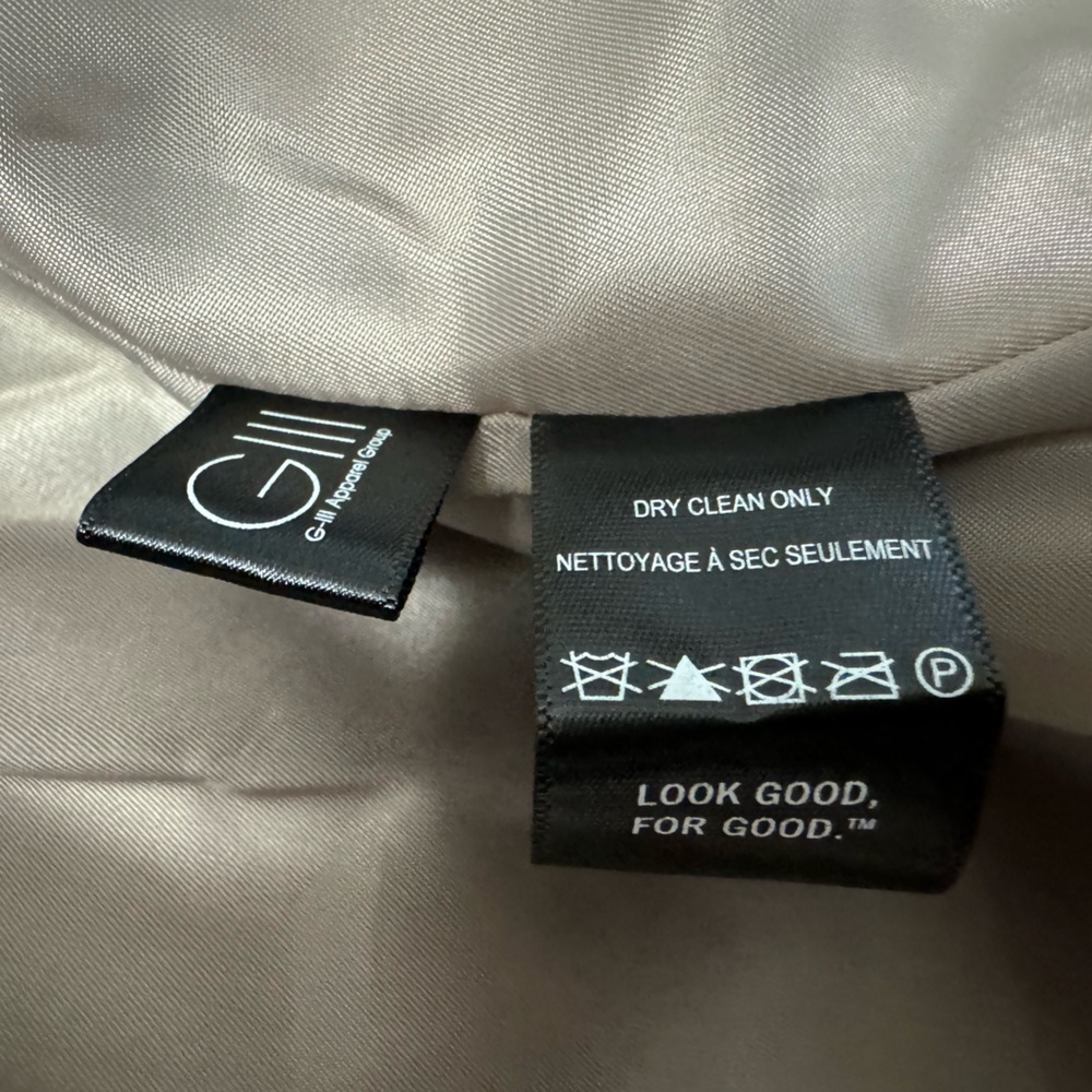 Kenneth Cole New York Women’s Asymmetrical Wool Blend Coat Camel Size Size L - Picture 6 of 10